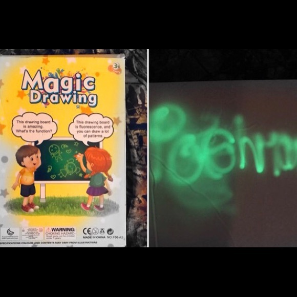 Fluorescent magic drawing board - Picture 1 of 12